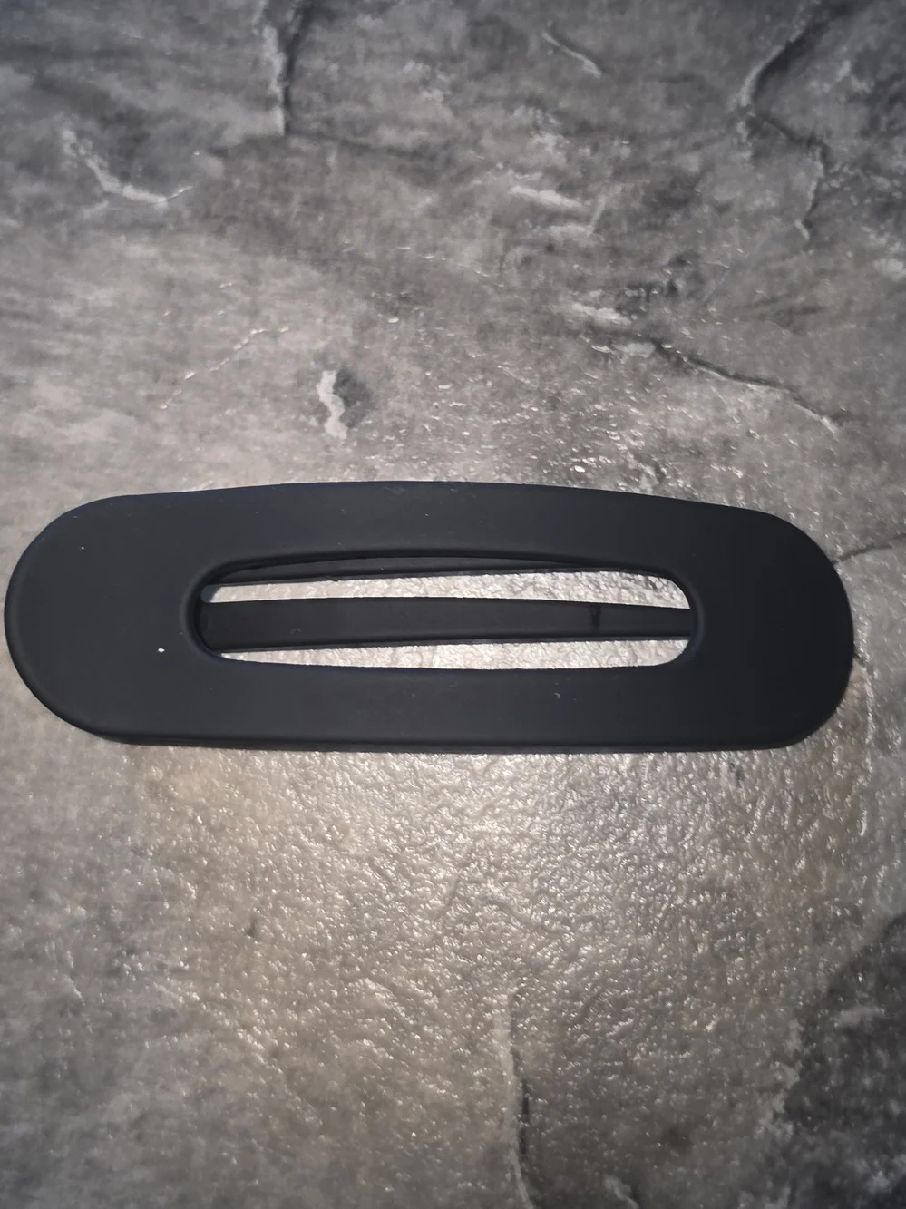 Minimal Matte Black Flat Hair Claw BNIB